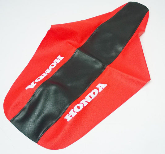 89-97 CR125/CR250 SEAT COVER, BLACK/RED 2-TONE HONDA