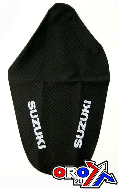 01-08 RM125/250 GRIP COVER, SUZUKI BLACK WAMC