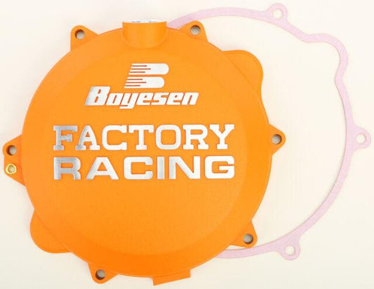 CLUTCH COVER 03-13 KTM250SX, BOYESEN CC-42ORG ORANGE