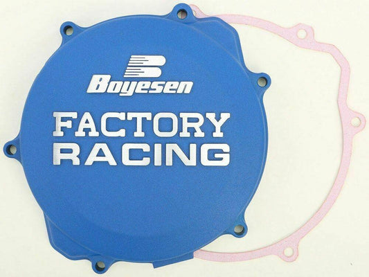 CLUTCH COVER 99-21 YZ250, BOYESEN CC-32AL BLUE