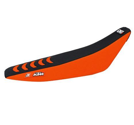 07-11 KTM DG3 GRIP ORANG/BK, SEAT COVER BLACKBIRD 1518H