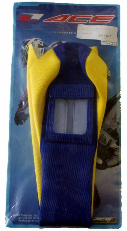 00-03 HUSKY BLUE/YELLOW POCKET, HUSQVARNA SEAT COVER