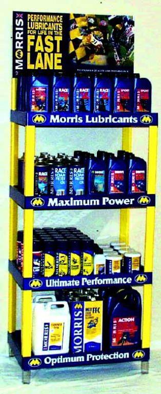 MORRIS DISPLAY STAND, free with order over £299+/OIL