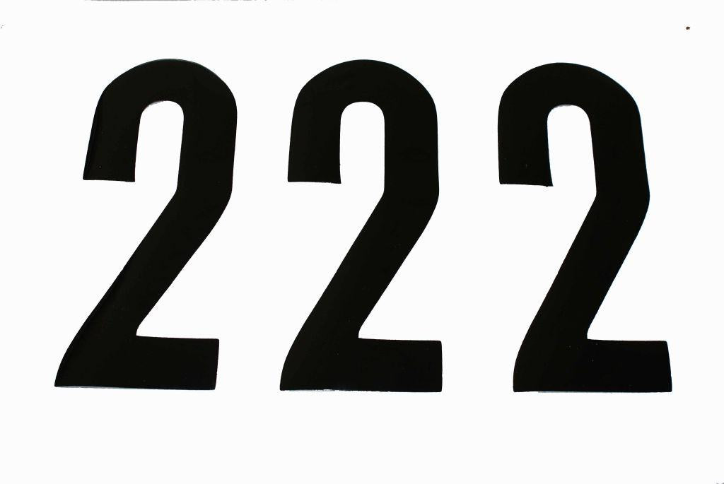 2 THICK BLACK 8" [x3]