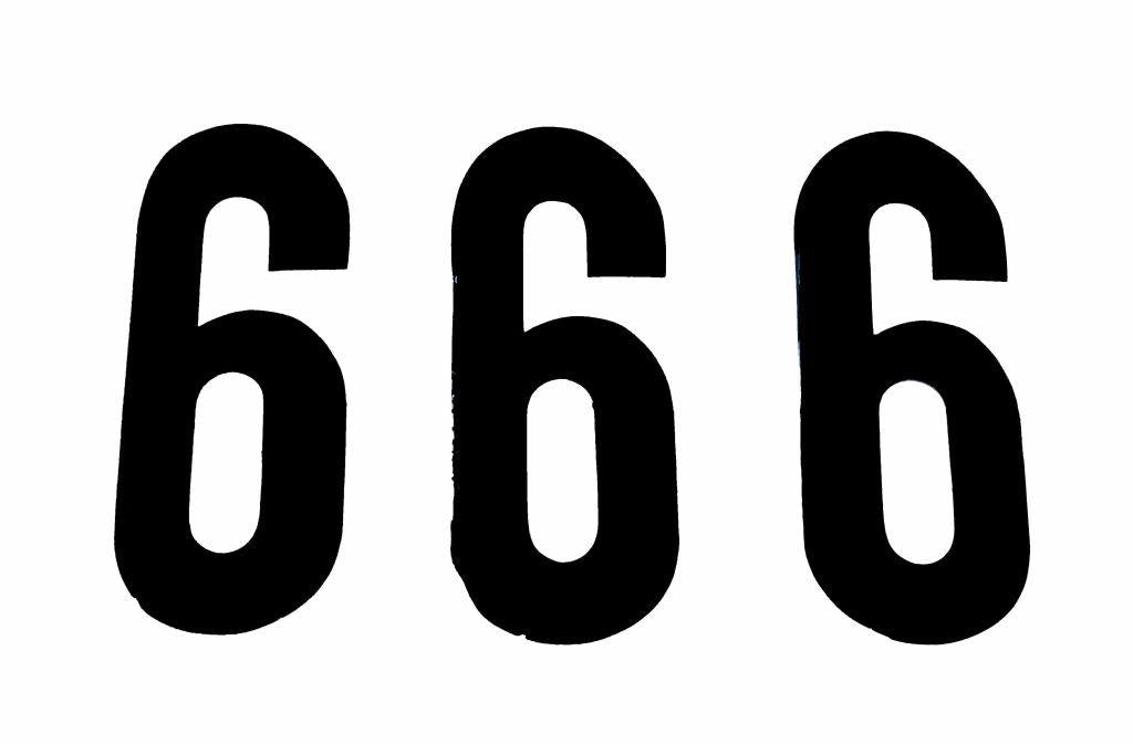 6 THICK BLACK 8" [x3]