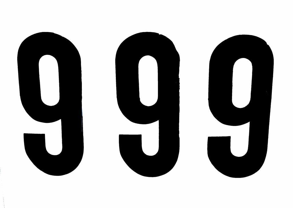 9 THICK BLACK 8" [x3]