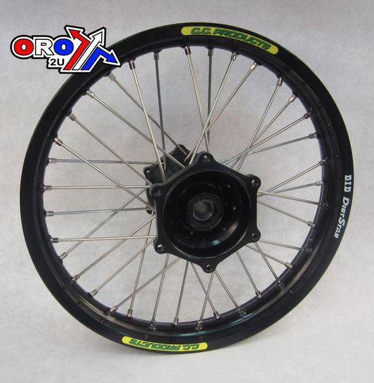 18x2.15 WHEEL KTM BK/BK CC, RIM BK DID, HUB BLACK REAR, 4 BEARING SUPER STRONG HUB