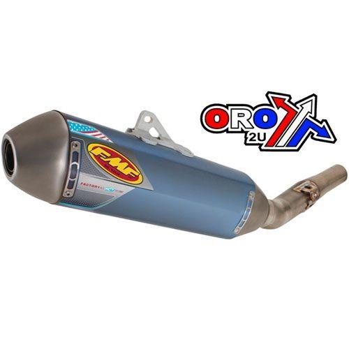 11-13 CRF250R 4.1 TITANIUM BLUE, FMF 041439 FACTORY SILENCER