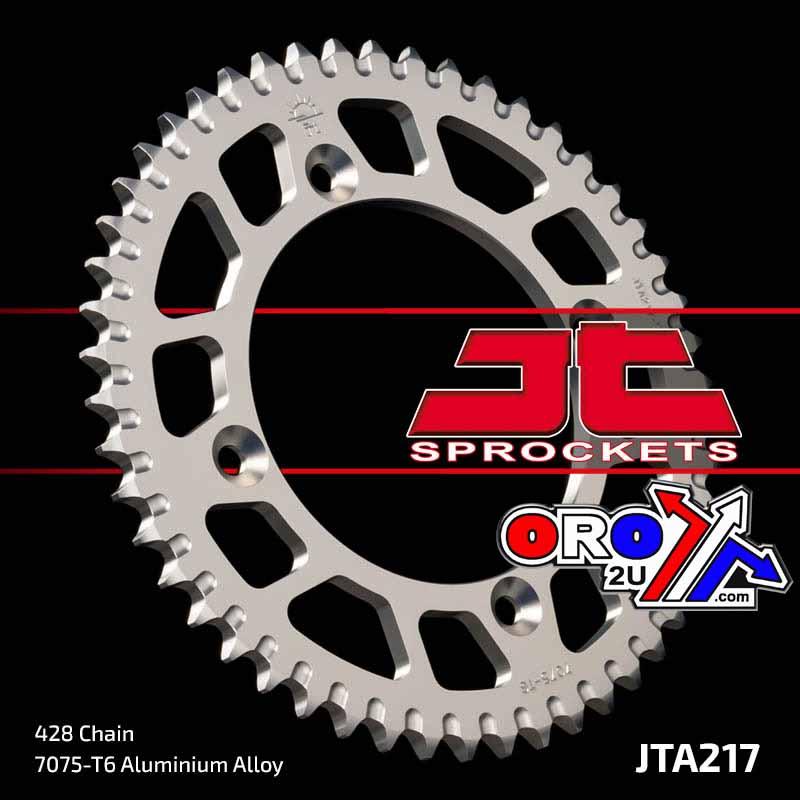 REAR SPROCKET ALLOY JTA217.49, 428 Chain Conversion CR80/85