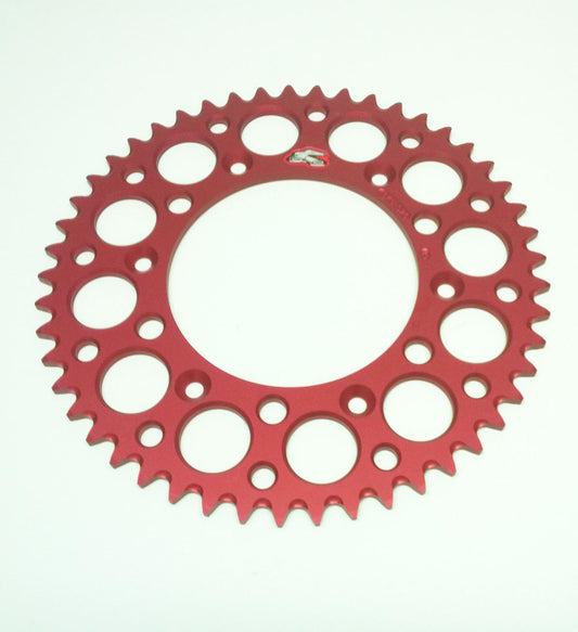 REAR SPROCKET ALLOY RENTHAL, ULTRALITE 154U-520-49GRRD RED, 154U-520-49GRRD