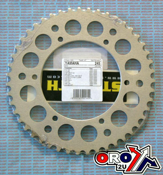 REAR SPROCKET ALLOY 47 [JTR251.47] 520, SILVER