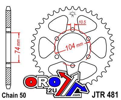 REAR SPROCKET JTR481.42 JT