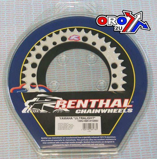 REAR SPROCKET RENTHAL ATV, ULTRALITE 130U-520-41GBSI
