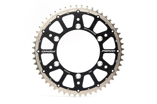 MINO REAR SPROCKET FUSION 2-RING, 23-724-520-48 STEEL/ALLOY BLACK