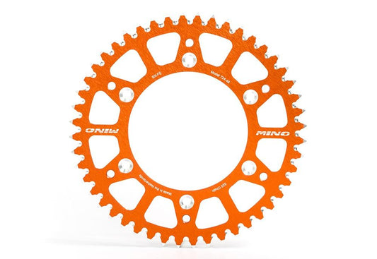 MINO REAR SPROCKET ALLOY ORANGE, 25-724-520-49 ORANGE