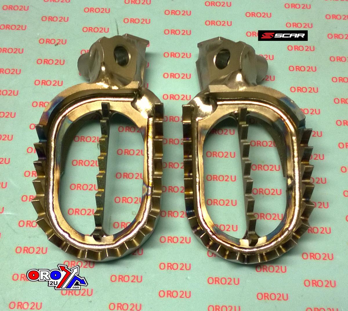 FOOT PEGS TITANIUM KTM, SCAR RACING S5516