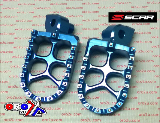 FOOT PEGS SCAR BLUE KTM, 57 ALUMINIUM BILLET S5510B