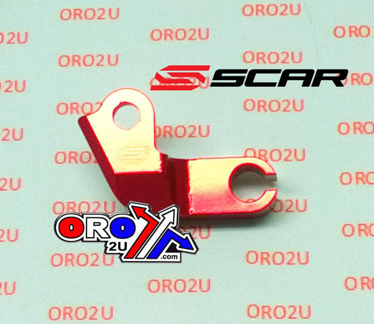 CLUTCH CABLE GUIDE RED, SCAR CCG201 CRF450 09-14