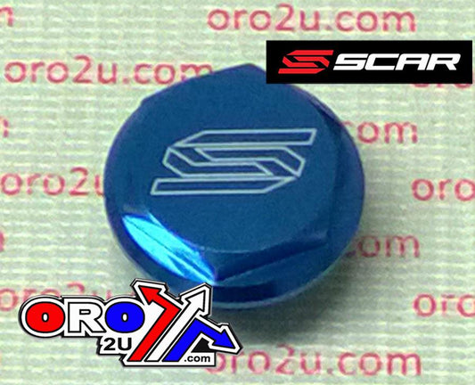 REAR RESERVOIR CAP KTM, SCAR RACING 5901B BLUE