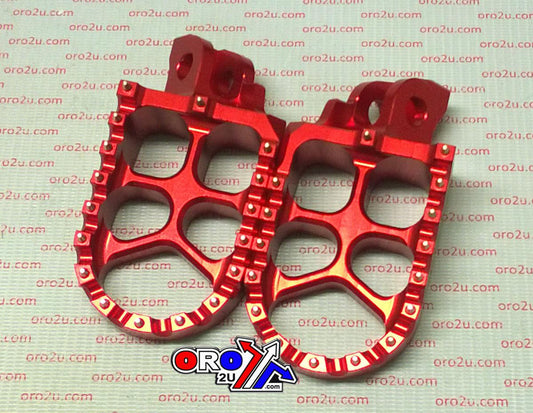 FOOT PEGS SCAR RED RM85, 57 ALUMINIUM BILLET S4510R