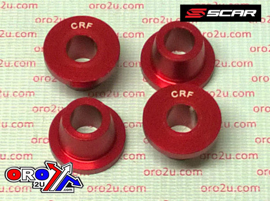RUBBER KILLERS PK4 CRF RED, SCAR RACING SCCRF