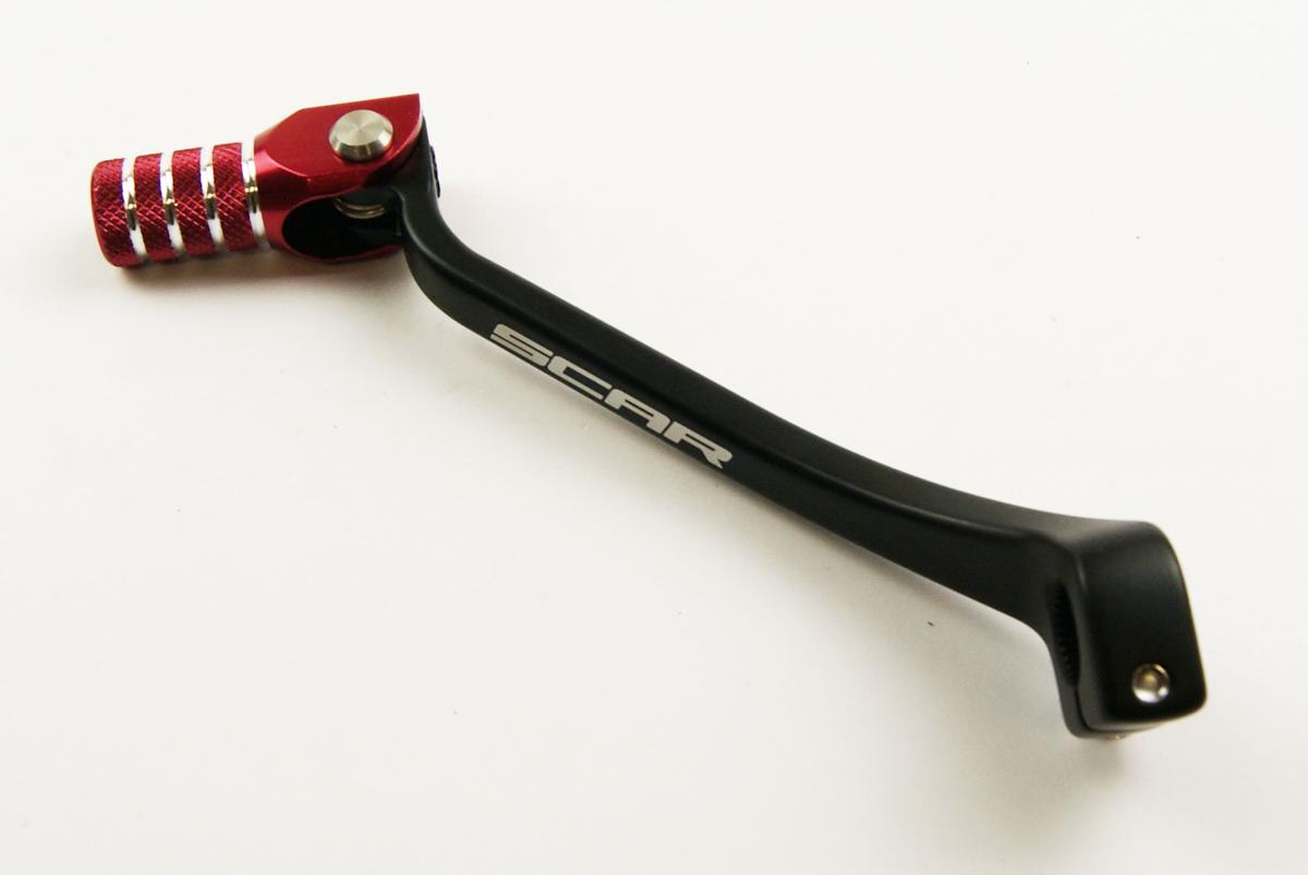 GEAR LEVER SHIFT 17-18 CRF450R, BLK/RED ALUMINIUM FORGED CRF250R 2018, SCAR RACING GSL121 700-MKE-305