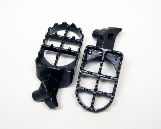 FOOT PEGS STEEL GREY YZ, YAMAHA 99-20 YZ125 YZ250, WR 17D-27411-00-00, 17D-27421-00-00