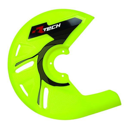 UNIVERSAL NEON YELLOW DISC GUARD, NEEDS FITTING KIT, RTECH R-DISCPTGF000