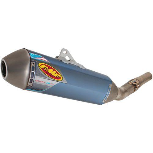 10-13 YZ250F F4.1RCT TI A BLU, FMF 044364 FACTORY SILENCER