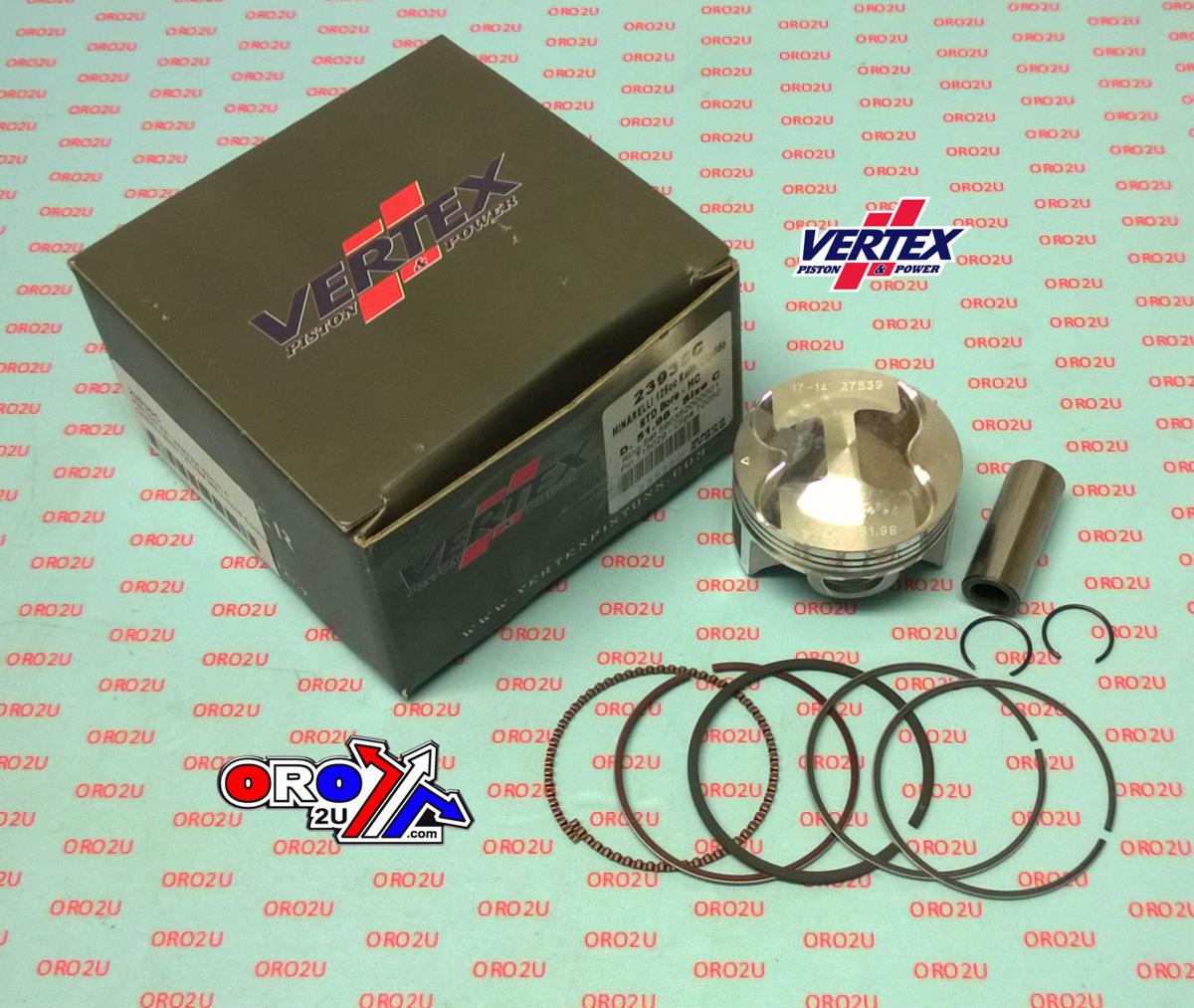 PISTON KIT VERTEX 52.0 A FANTIC TZ170 LIQUID COOLING, VERTEX 23935A HM MOTO CRM 125 HC COMPR 14,1:1