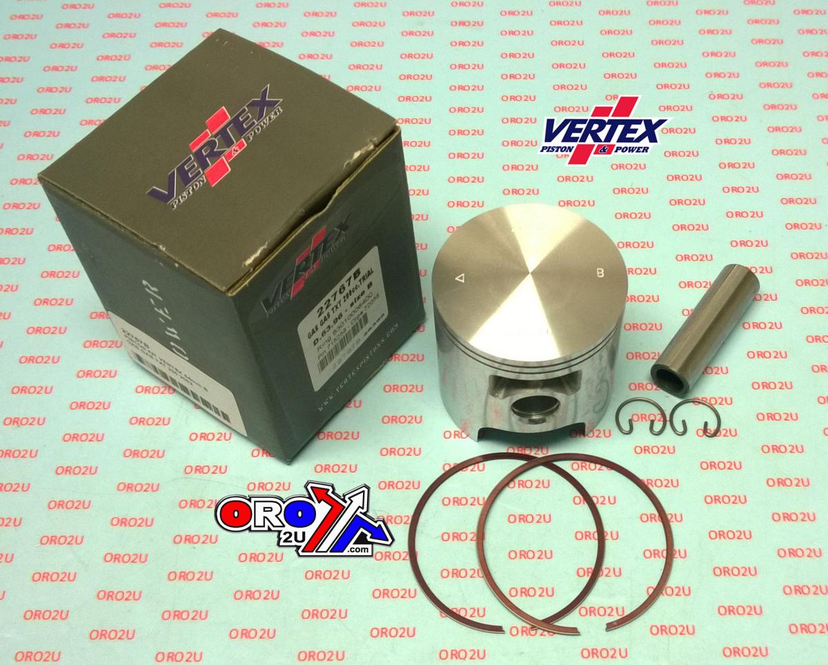 PISTON KIT VERTEX 64.0 D GAS GAS TXT 200 2002, VERTEX 22767D