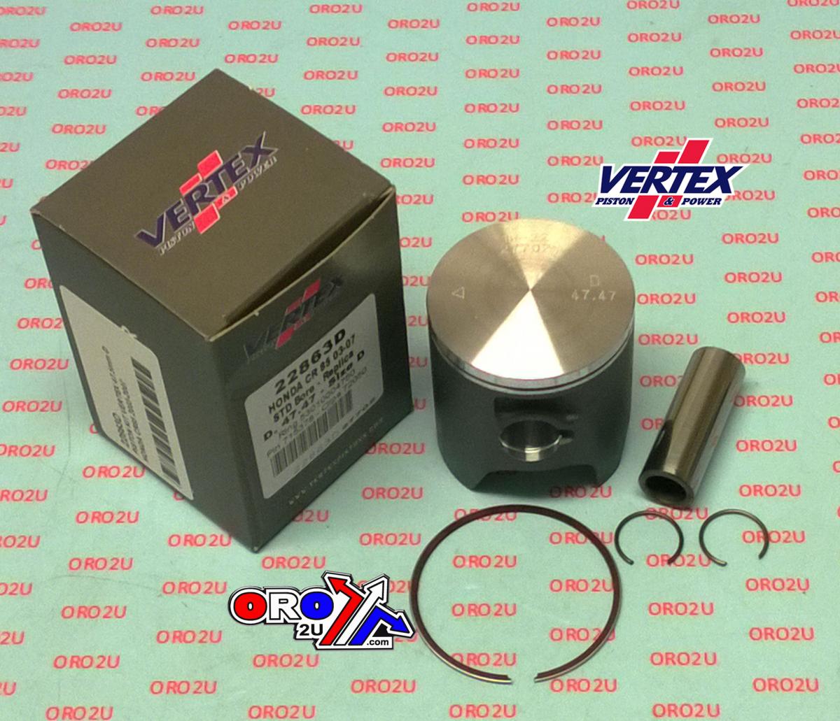 PISTON KIT VERTEX 47.5 A HONDA CR 85 03-07, VERTEX 22863A