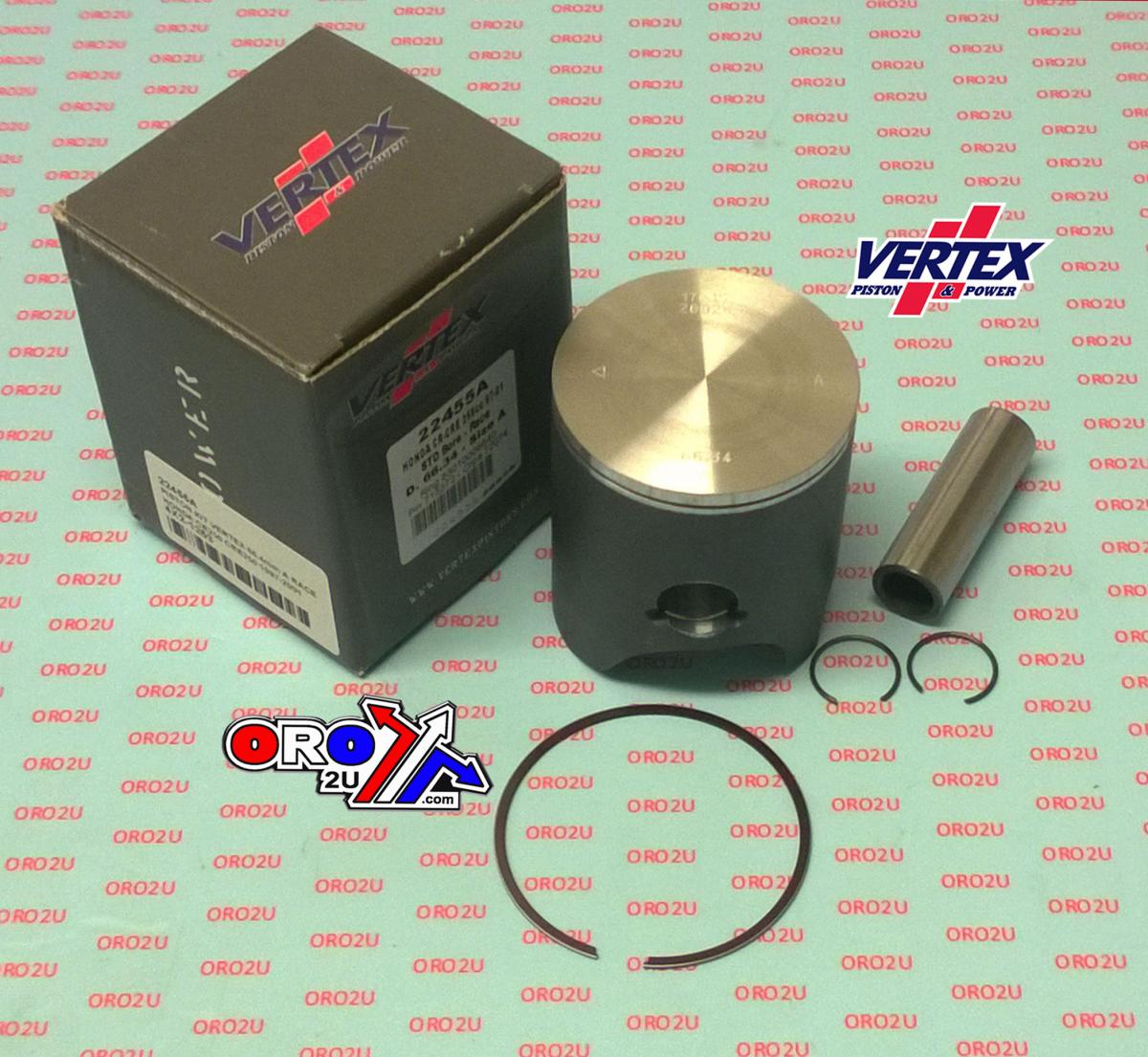 PISTON KIT VERTEX 66.4 A HONDA CR/CRE 250 97-01 RACE, VERTEX 22455A