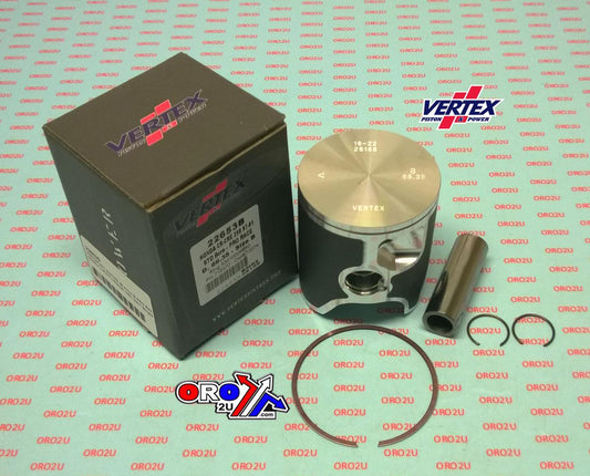 PISTON KIT VERTEX 66.4 C HONDA CR/CRE 250 97-01 PRO RACE, VERTEX 22653C SINGLE RING