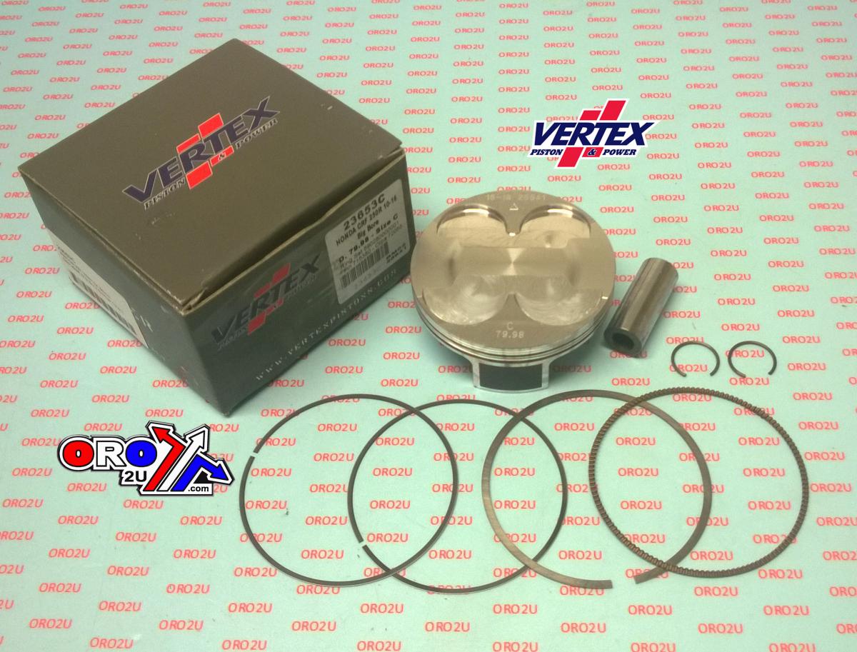 PISTON KIT VERTEX 80.0 B HONDA CRF 250 10-17, VERTEX 23653B OS+3.20 BIG BORE COMPR 13,3:1