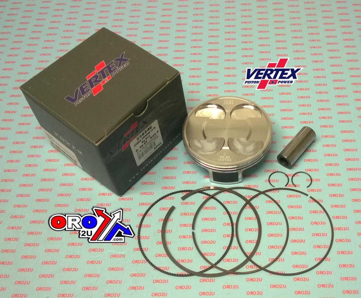 PISTON KIT VERTEX 99.0 A HONDA CRF 450 13-16, VERTEX 23924A OS+3:00 BIG BORE COMPR 13,6:1