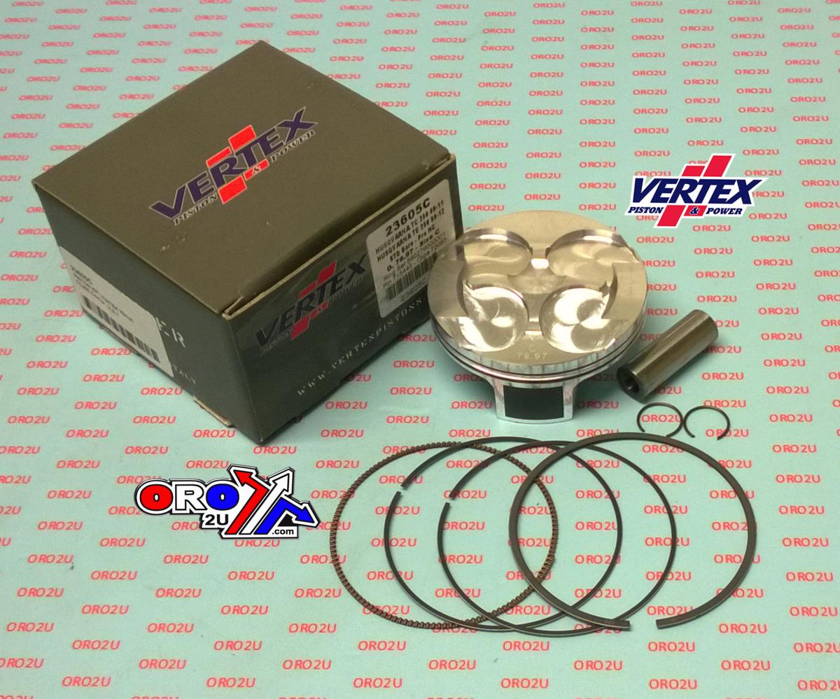 PISTON KIT VERTEX 79.0 B HC HUSQVARNA TC/TE 250 09-12, VERTEX 23605B HC COMPR 14.0:1