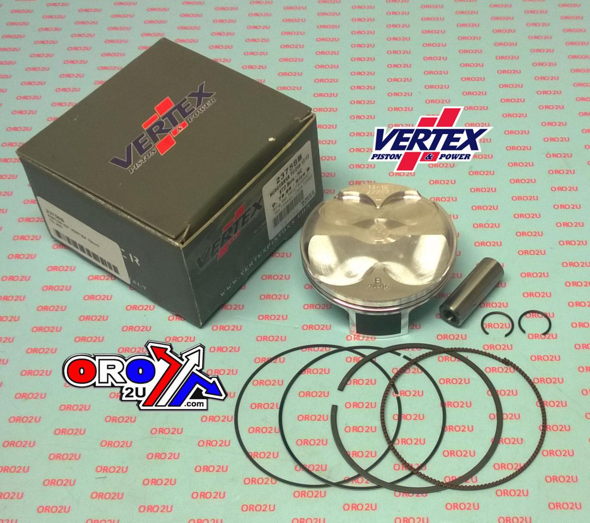 PISTON KIT VERTEX 79.0 B HC HUSKY TC/TE 250 12-13, VERTEX 23758B HUSQVARNA/HUSABERG COMPR 14,1:1