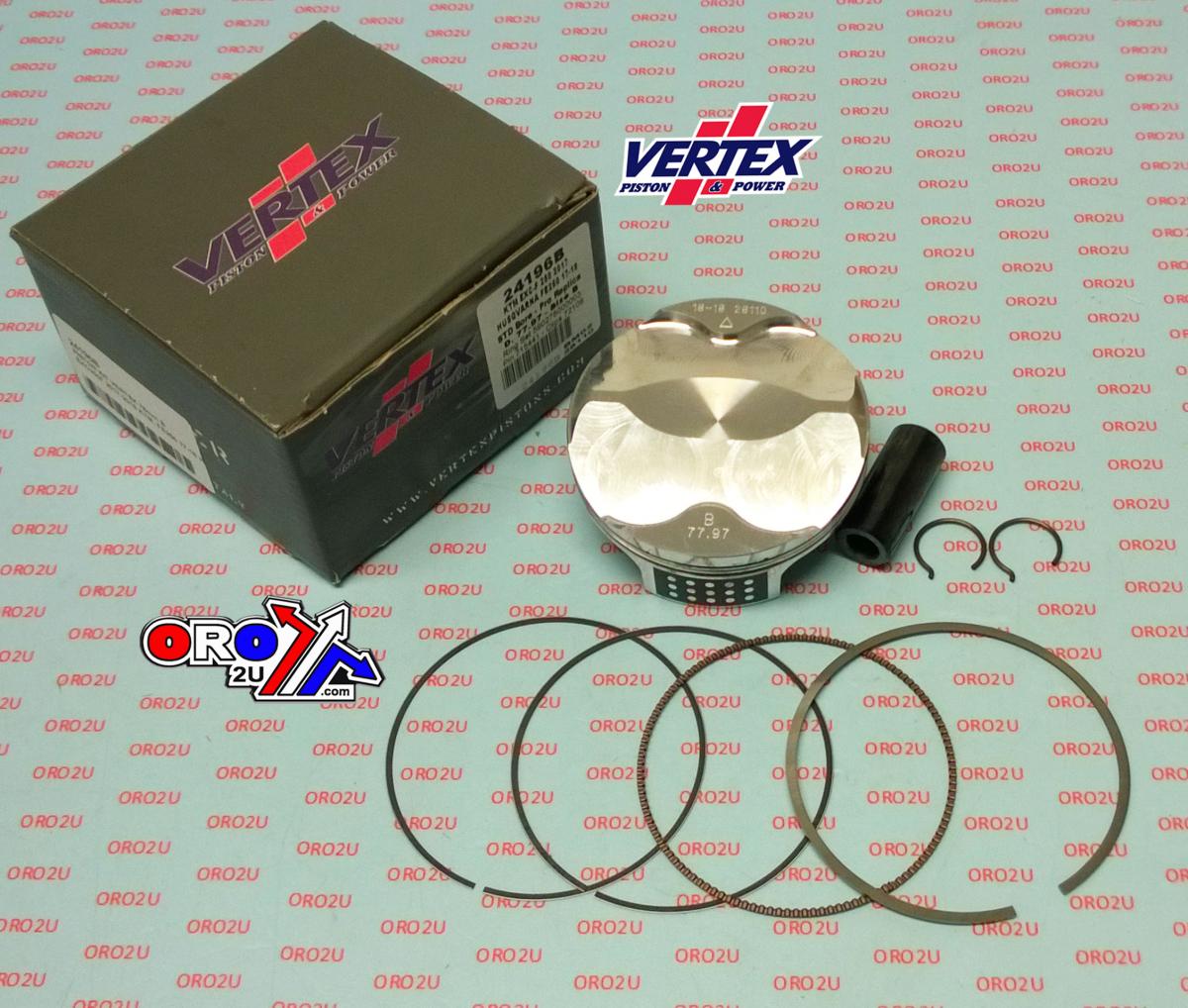 PISTON KIT VERTEX 78.0 B KTM EXC 250 17-22, VERTEX 24196B GAS GAS/HUSKY COMPR 12,8:1