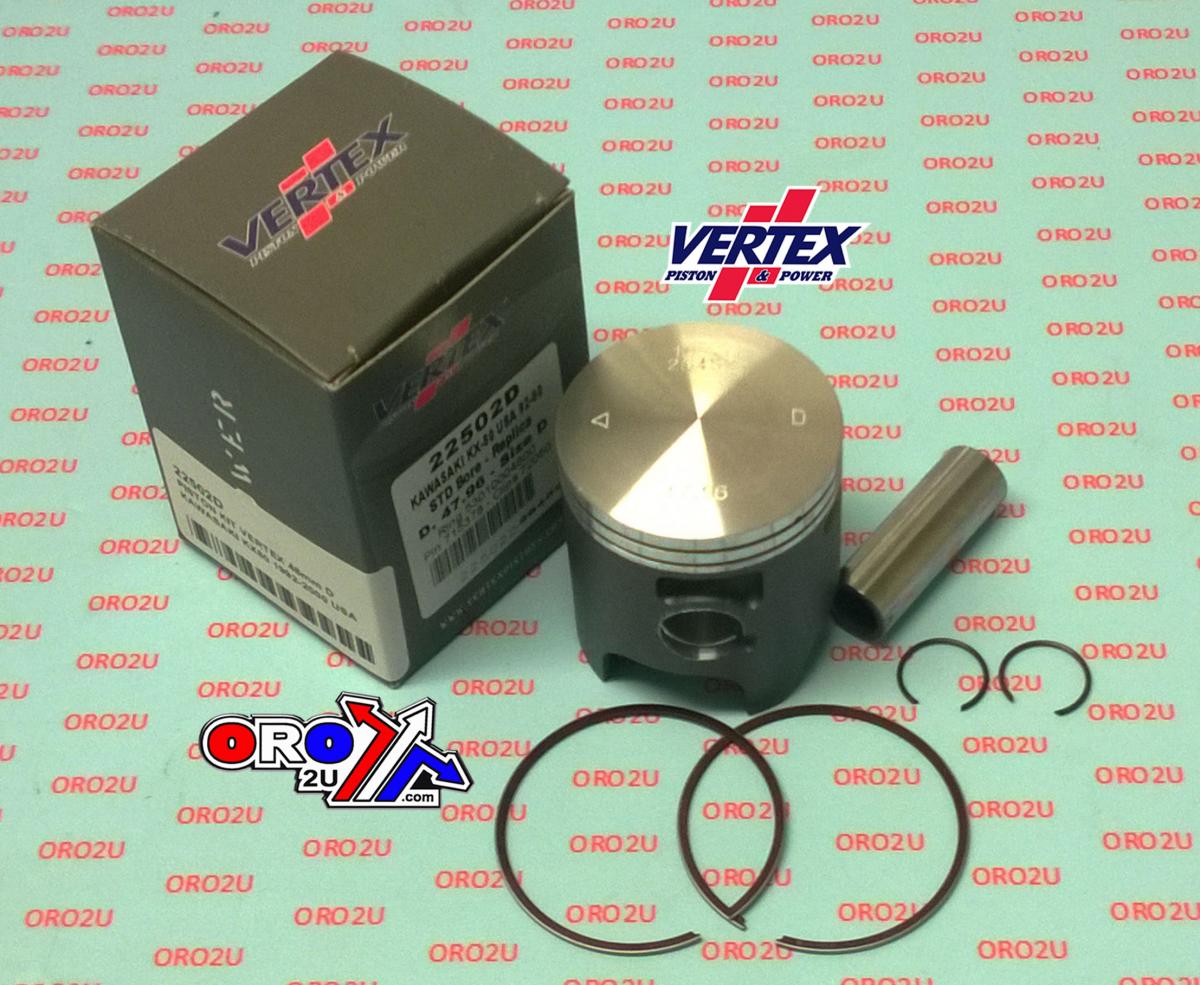 PISTON KIT VERTEX 48 D KAWASAKI KX 80 92-00 USA, VERTEX 22502D