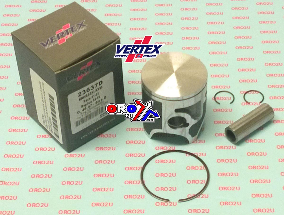 PISTON KIT VERTEX 48.5 D KAWASAKI KX 85 01-22, VERTEX 23637D RACE SINGLE RING