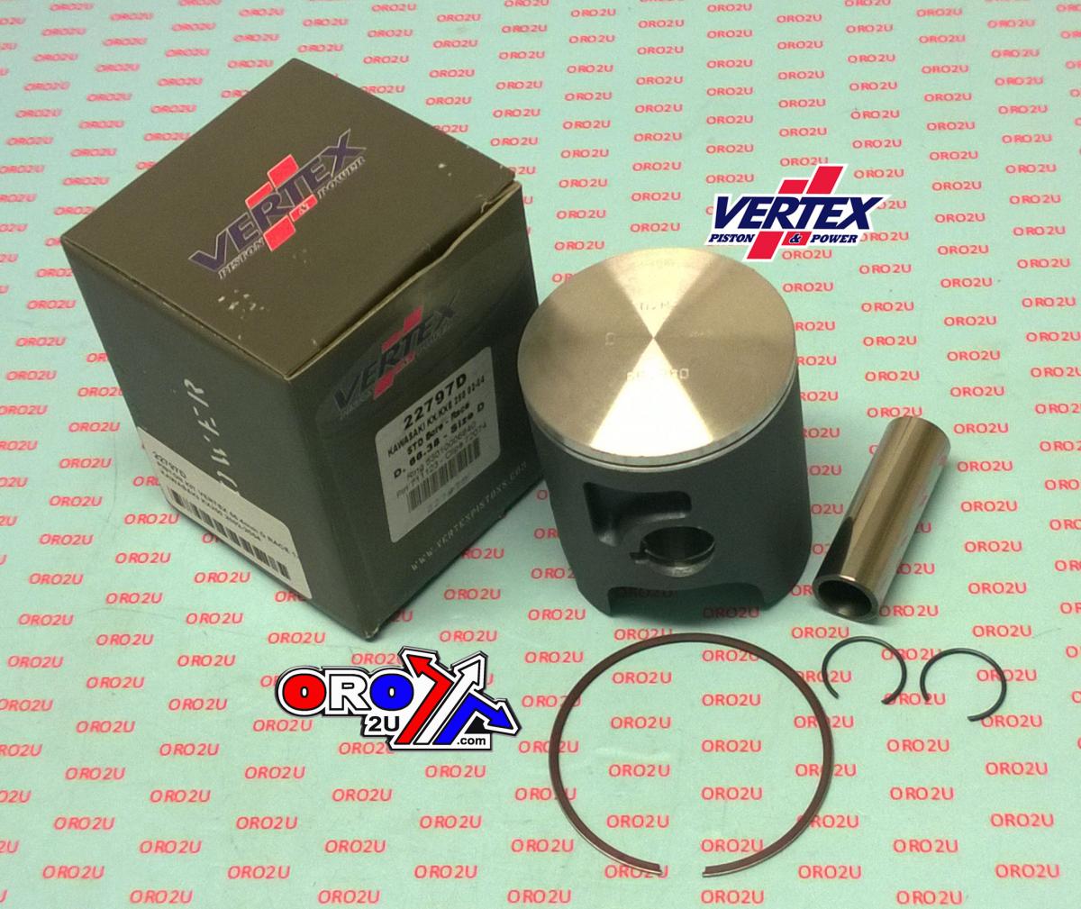 PISTON KIT VERTEX 66.4 A KAWASAKI KX/KXE 250 02-04 RACE, VERTEX 22797A SINGLE RING