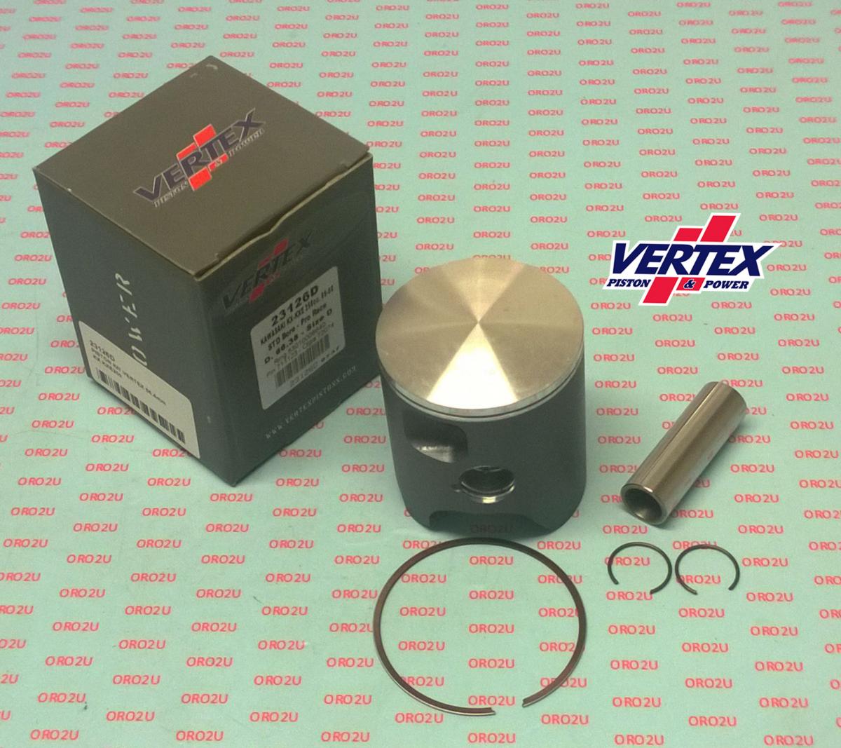 PISTON KIT VERTEX 66.4 C KAW KX/KXE 250 05-08 PRO RACE, VERTEX 23126C