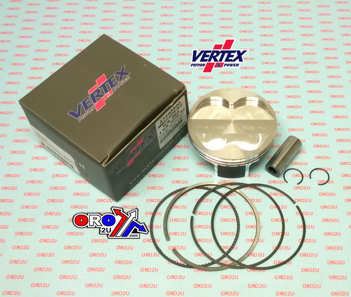 PISTON KIT VERTEX 83.0 KAW KX/KXE 250 04-09, VERTEX 23245600 SUZ RMZ 250 OS +6.00 BIG BORE XL