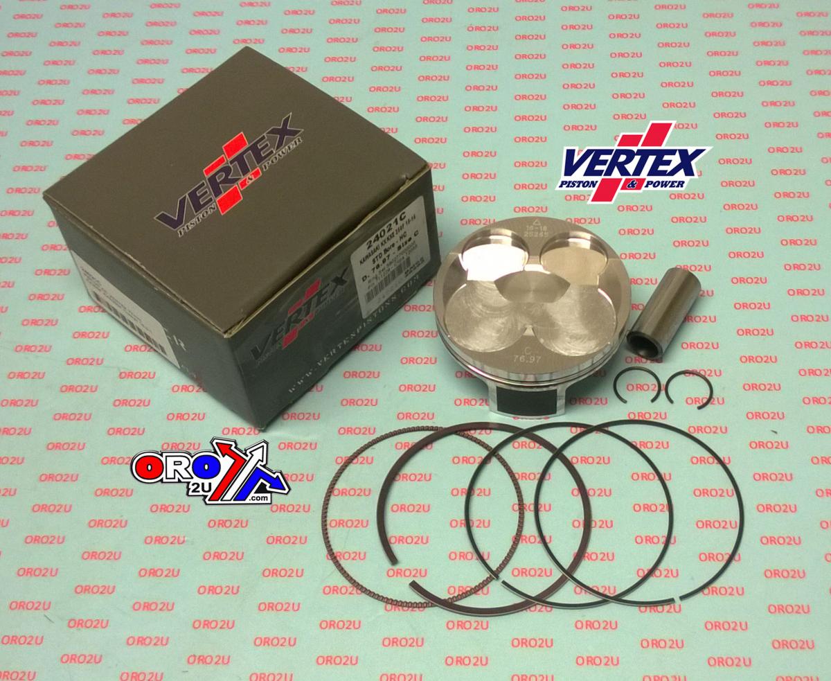 PISTON KIT VERTEX 77.0 D HC KAWASAKI KX/KXE 250 15-16, VERTEX 24021D HC COMPR 14,3:1