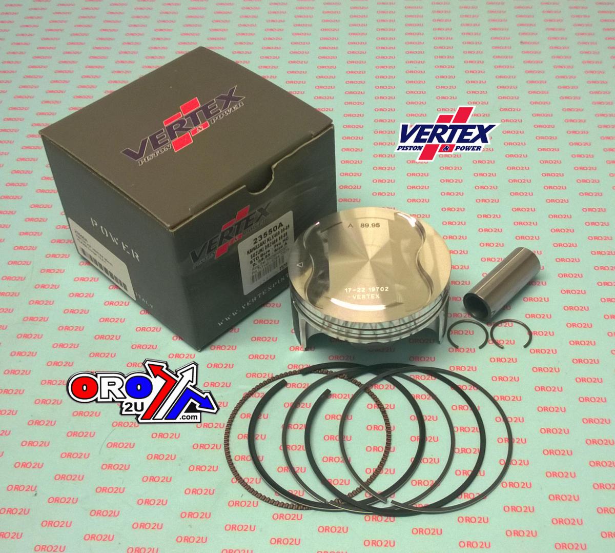 PISTON KIT VERTEX 90.0 B HC SUZUKI DRZ 400 00-09, VERTEX 23550B KAWASAKI KLX 400 HC COMPR 13,5:1