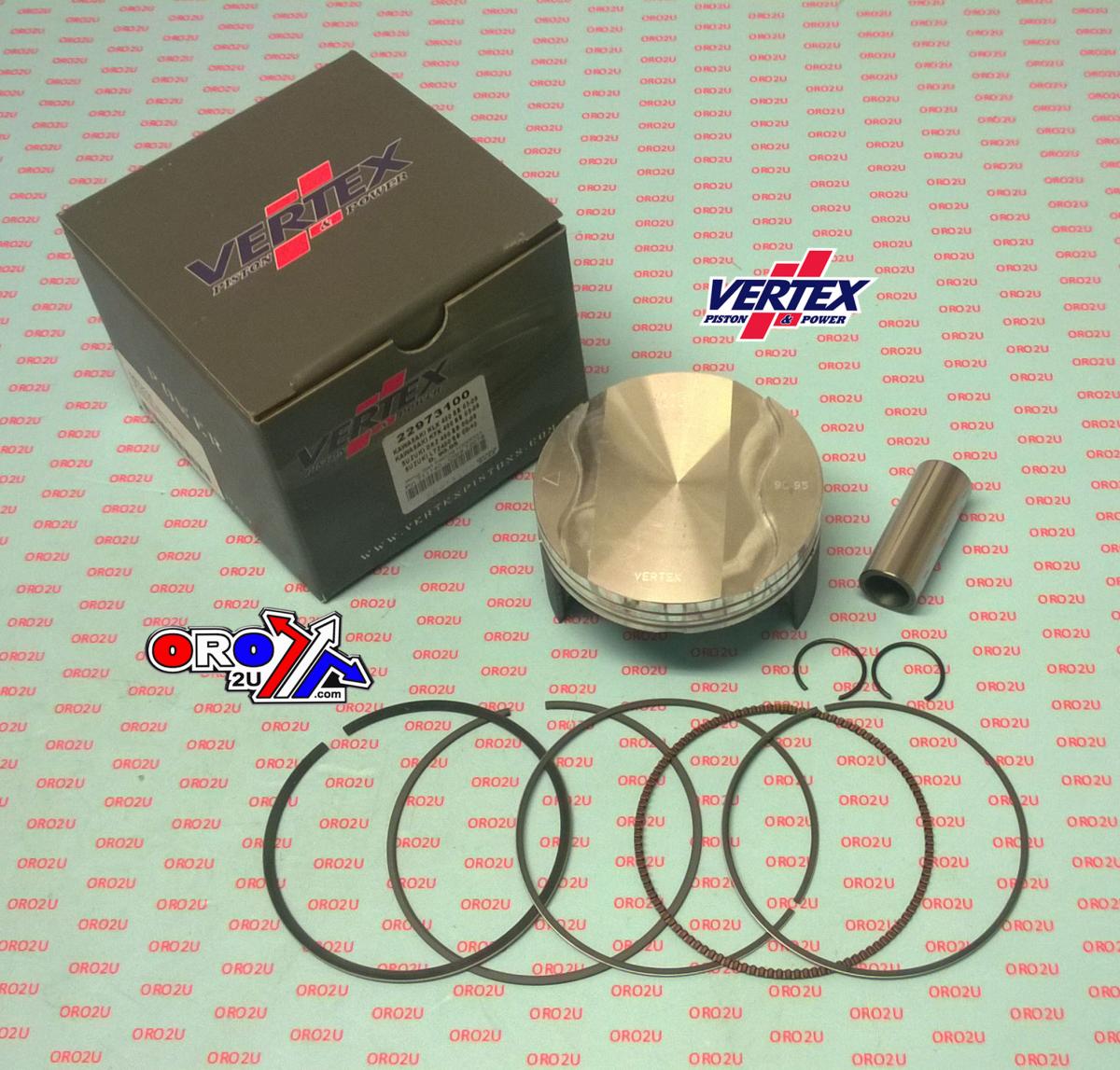 PISTON KIT VERTEX 91.0 SUZUKI DRZ/LTZ 400 00-12, VERTEX 22973100 BIG BORE OS +1.00 KAW KLX/KFX 400