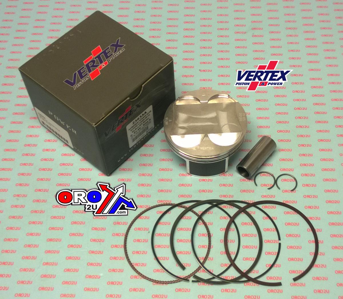 PISTON KIT VERTEX 92.0 SUZUKI LTZ 400 STROKER 03-12, VERTEX 23635A OS+2.00 BIG BORE KAWASAKI KFX 400