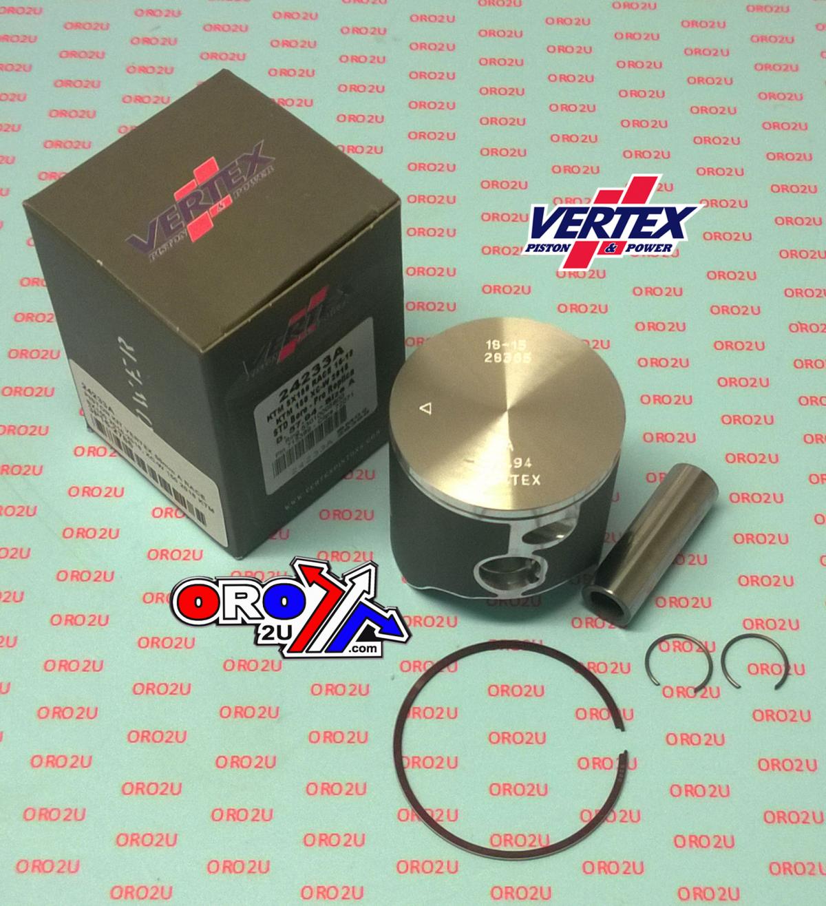 PISTON KIT VERTEX 58.0 B RACE KTM EXC/SX/XC-W 150 16-22, VERTEX 24233B HUSKY TE RACE