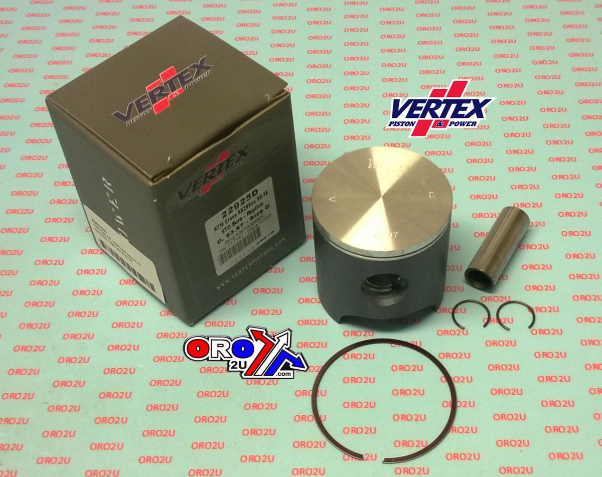 PISTON KIT VERTEX 64.0 A KTM SXC 200 98-16, VERTEX 22925A